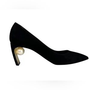 Nicholas Kirkwood Black Spotted Pearl Pumps
